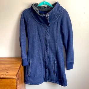 The North Face | Long Sweatshirt Coat | Blue | Medium